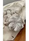 Flower Womens Hand and Shoulder Bag with Silver Chain Strap
