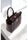 Beirut Brown Lockable Model Womens Shoulder Bag