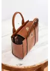 Beirut Tan Lockable Model Womens Shoulder Bag