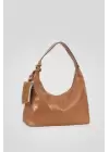 Crocus Taba Cüzdanlı Trend Baget Kadın Omuz Çantası