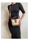 Alin Keten Taba Kontrast Kova Model Kadın Omuz Çantası