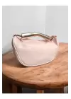 Begonia Pembe Gold Tasarım Saplı Kadın El Kol Ve Omuz Çantası