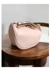 Begonia Pembe Gold Tasarım Saplı Kadın El Kol Ve Omuz Çantası