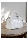 Lary Beyaz Mini Boy Kadın El Ve Omuz Çantası