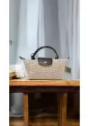 Laurel Acı Kahve/Hasır El Dokuma Kadın Mini Bag