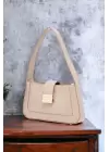 Lena Vizon Metal Tokalı Baget Kadın El Ve Omuz Çantası