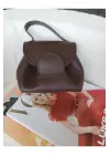 Sole Kahverengi Büzgü Detaylı Kapaklı Pinterest Model Kadın Omuz Çantası