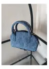 Safir Koyu Kot Mini Kadın El Ve Omuz Çantası