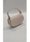 Alina Krem D Model Mini Baget Kadın El Kol Ve Omuz Çantası