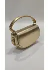 Alina Gold D Model Mini Baget Kadın El Kol Ve Omuz Çantası