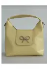 Ribbon Sarı Mini Kadın El Kol Ve Omuz Çantası