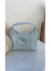 Ribbon Mavi Mini Kadın El Kol Ve Omuz Çantası