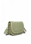 Hola Mint Yeşili Cilt Kanvas Şerit Askılı Kadın Trend Omuz Çantası
