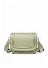 Hola Mint Yeşili Cilt Kanvas Şerit Askılı Kadın Trend Omuz Çantası