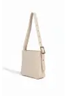 Avila Krem Kemer Detaylı Çapraz Kadın Omuz Çantası