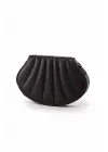 Lalin Siyah Sedef Zincir Askılı Kadın Abiye Clutch Çanta