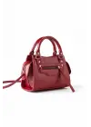 Mery Bordo Cilt Mini City Askılı Kadın Omuz Çantası