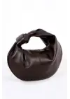 Helen Düğümlü Acı Kahve Trend Mini Kadın Bowl Bag
