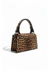 Zeus Leopar Desen Zincir Askılı Kadın El Kol Ve Omuz Çantası