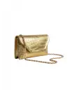 Suffle Gold Croco Desen Zincir Askılı Kadın Omuz Çantası