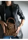 Adler Leopar Kapaklı Mini Kadın El Ve Omuz Çantası