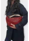 Begonia Bordo Gold Tasarım Saplı Kadın El Kol Ve Omuz Çantası