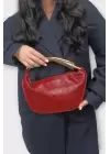 Begonia Bordo Gold Tasarım Saplı Kadın El Kol Ve Omuz Çantası