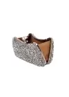 Belinda Gümüş Kristal Taş Kapama Clutch Abiye Portföy Çanta