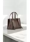Brisa Acı Kahve Cilt Kolon Askılı Tote Kadın El Kol Ve Omuz Çantası