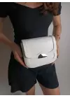 Brussels White Gold Buckle Womens Shoulder Bag
