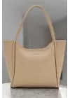 Clementine Vizon Tote Kadın Fermuarlı Omuz Çantası