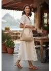 Crocus Bison Straw Wallet Trend Flap Bag Women Shoulder Bag