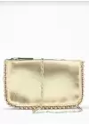 Dally Gold Color Beaded Chain Strap Womens Wallet Bag