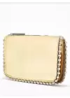 Dally Gold Color Beaded Chain Strap Womens Wallet Bag