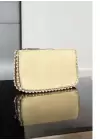 Dally Gold Renk Boncuklu Zincir Askılı Kadın Cüzdan Çanta