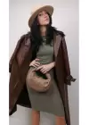 Helen Düğümlü Vizon Cilt Trend Mini Kadın El Çantası