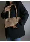 Henna Vizon Cilt Fermuar Kapama Pinterest Model Kadın Omuz Çantası