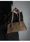 Henna Vizon Cilt Fermuar Kapama Pinterest Model Kadın Omuz Çantası
