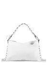 Iconic Brown Wrinkled Rope Detailed Baguette Womens Shoulder Bag