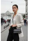 Kate Black Covered Cross-Strap Womens Shoulder Bag