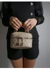 Leslie Vizon Rugan Kadın Kutu Omuz Çantası
