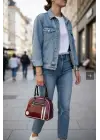 Lony Claret Red Retro Sports Bowling Womens Shoulder Bag