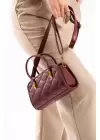 Luna Claret Red Cross-Strap Womens Shoulder Bag with Sewing Accessories
