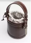 Margaret Acı Kahve Büzgü Kapamalı Çift Askılı Bucket Kadın El Ve Omuz Çantası