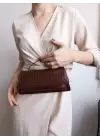 Matisse Claret Red Crocodile Wallet Type Cross Strap Womens Shoulder Bag
