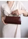 Matisse Claret Red Crocodile Wallet Type Cross Strap Womens Shoulder Bag