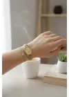 Moi Vizon Yılan Deri Kordonlu Kare Minimal Kadın Kol Saati