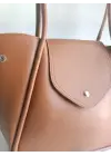 Monave Taba Cilt Yandan Açılır Model Kadın El Ve Omuz Çantası