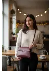 Nerasy Bordo Cilt Vintage Tasarım Kadın Omuz Çantası