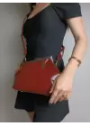 Paris Claret Red Shiny Patent Leather Scholarship Asymmetrical Womens Hand and Shoulder Bag